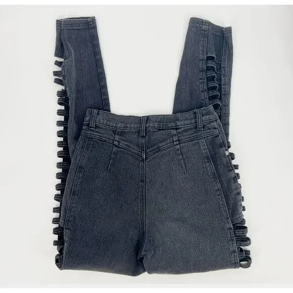 Y2k Vintage Cut Out Punk High-Rise Jeans - Picture 4 of 6